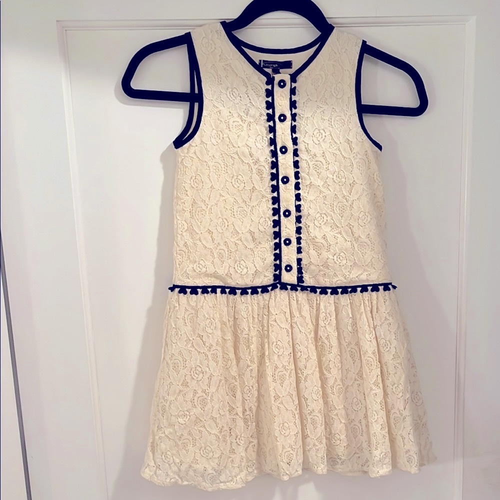 Valentine Cream Lace Kids Dress with Hearts Autograph by Marks & Spencers UK